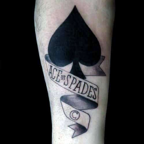 70 Spade Tattoo Designs For Men - One Of The Suits