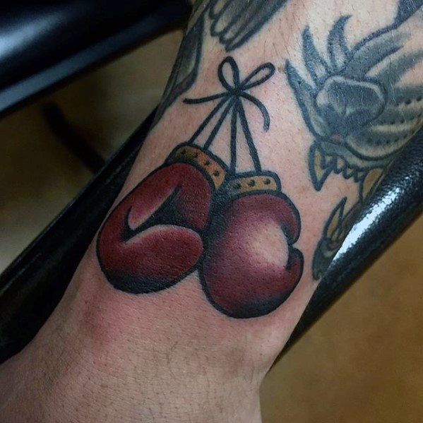 Mens Boxing Gloves Cool Filler Tattoo Ideas