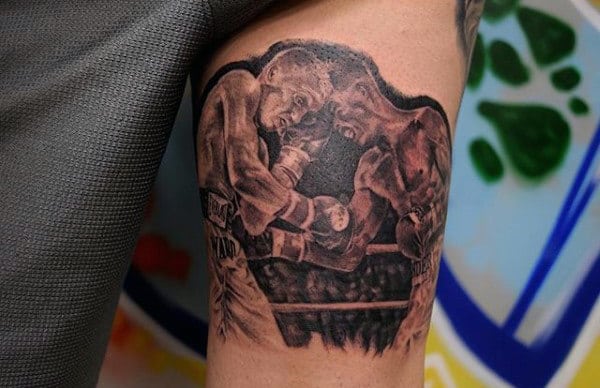 Men's Boxing Tattoo On Arm