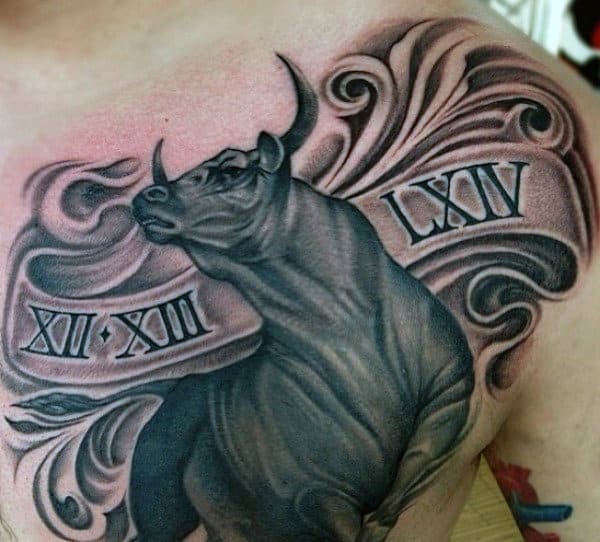 charging bull tattoo designs