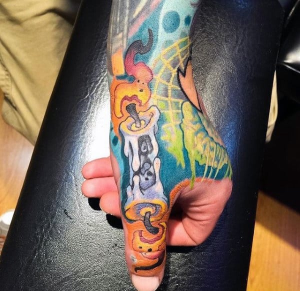 Traditional color candle with finger tattoo Art Junkies Mike Riedl by Mike  Riedl  Tattoos