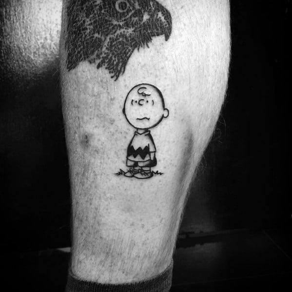 Mens Charlie Brown Tattoo Designs