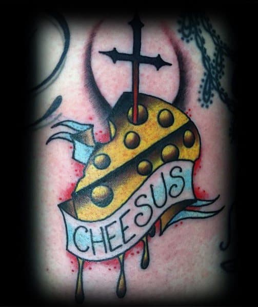Mens Cheese Tattoo Designs
