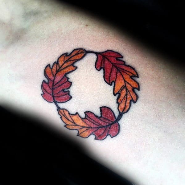 Poetic Fall Tree Growing In Piano Tattoo by Sharon Lynn