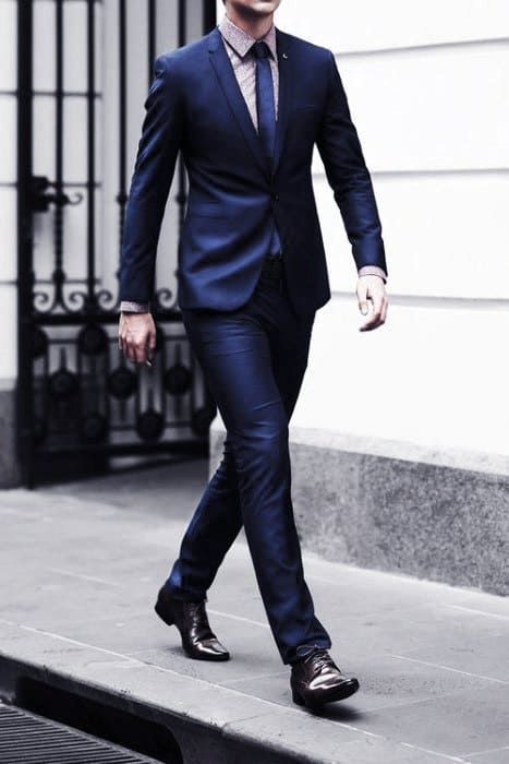 What to wear with navy blue shoes men