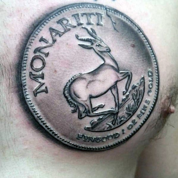 70 Coin Tattoo Ideas For Men Currency Designs