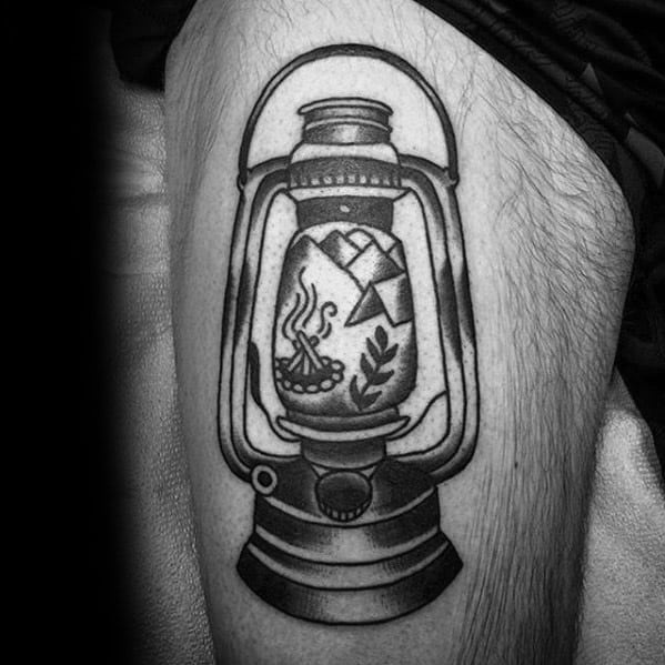 Black Ink Gallery | Minimalist camping tattoos. Amazing art by @werdgra # tattoo #tattoos #tattoodesigns #tattoolover #tattooartist #customart  #tattooidea... | Instagram