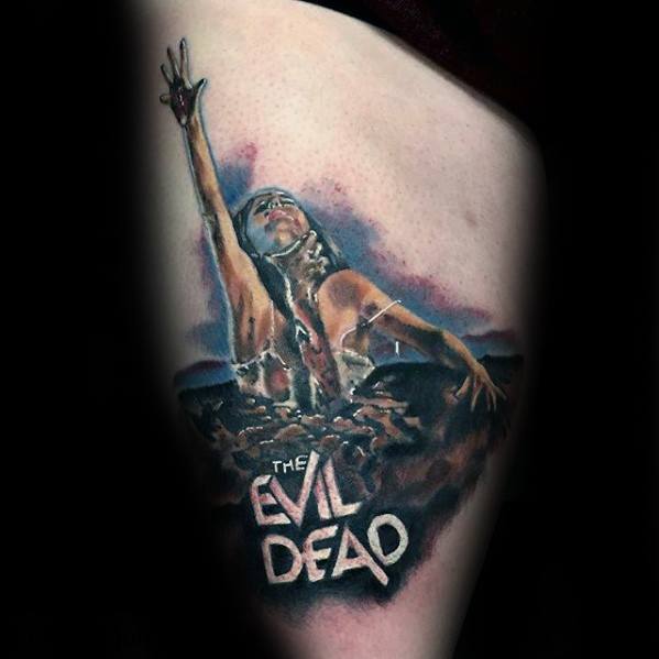 Mens Cool Evil Dead Tattoo Ideas