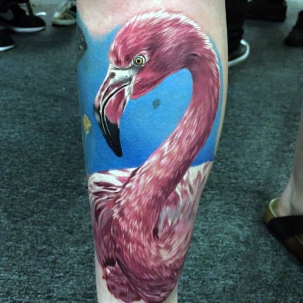 Mens Cool Flamingo Tattoos