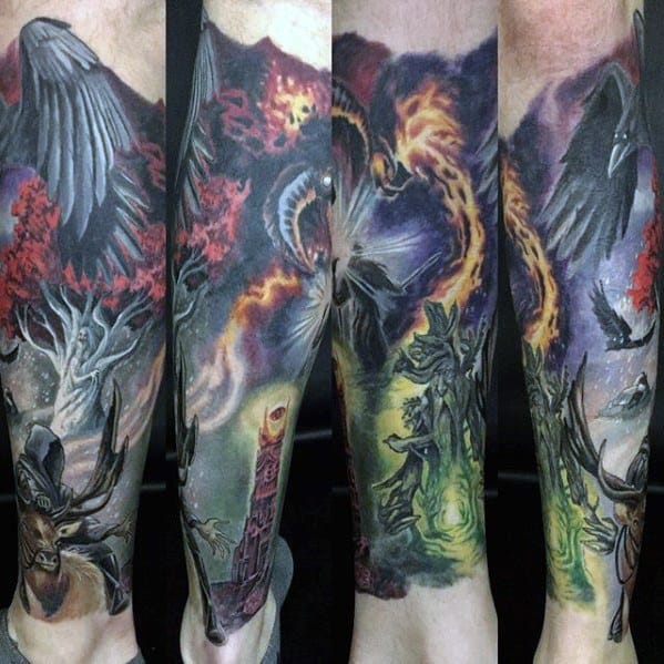Mens Cool Game Of Thrones Tattoo Design Inspiration