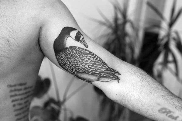 Mens Cool Goose Tattoos