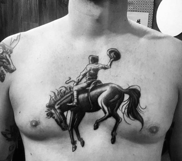 Mens Cool Horse Tattoo Design Inspiration