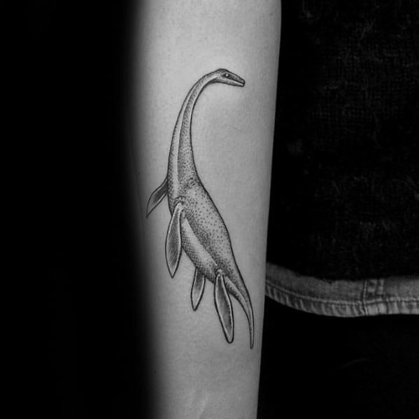 Mens Cool Loch Ness Monster Forearm Tattoo Ideas