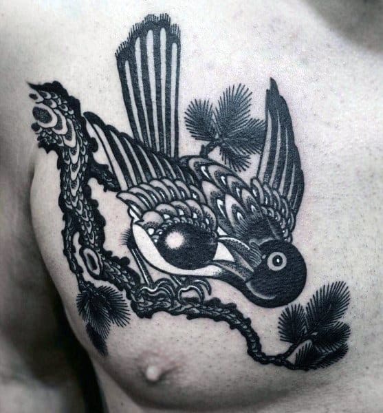Mens Cool Magpie Tattoos