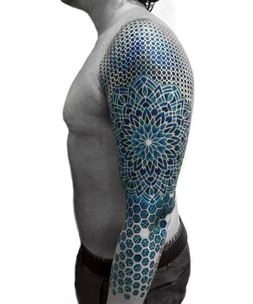 Mens Cool Mandala Tattoo Design Inspiration