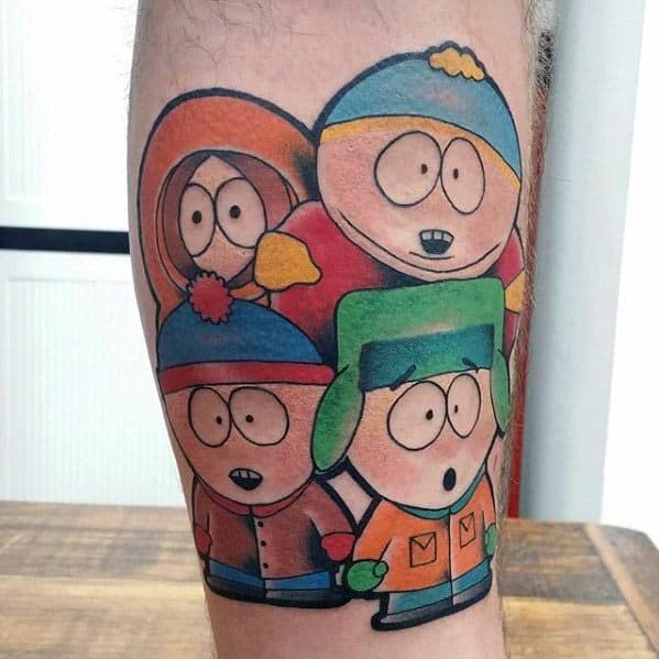 Mens Cool South Park Cartoon Tattoo Design Inspiration