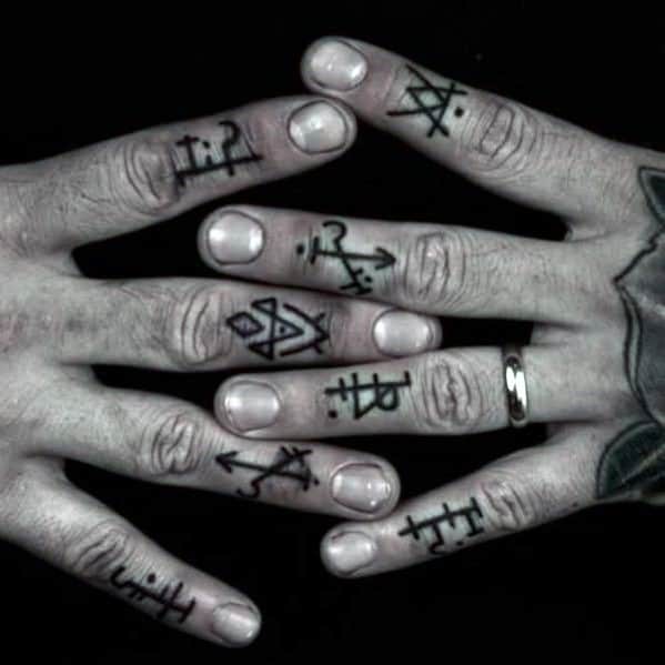Mens Cool Symbols Small Hand Tattoo Ideas