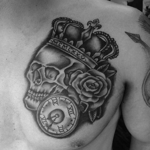 Mens Cool Traditional Crown Tattoo Ideas