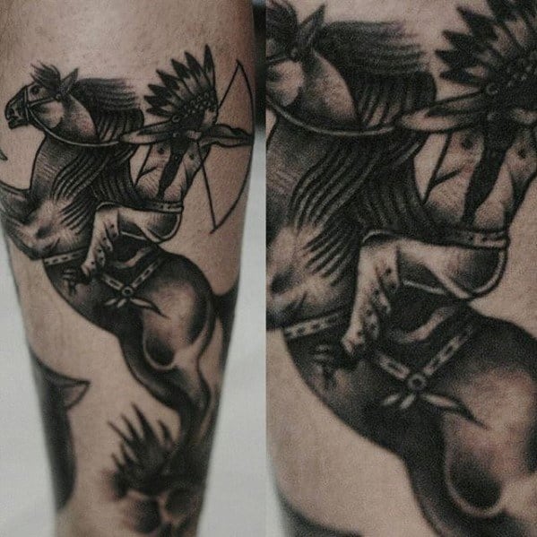 VINTAGE Cowboy on Bucking Horse TATTOO Flash Print | eBay