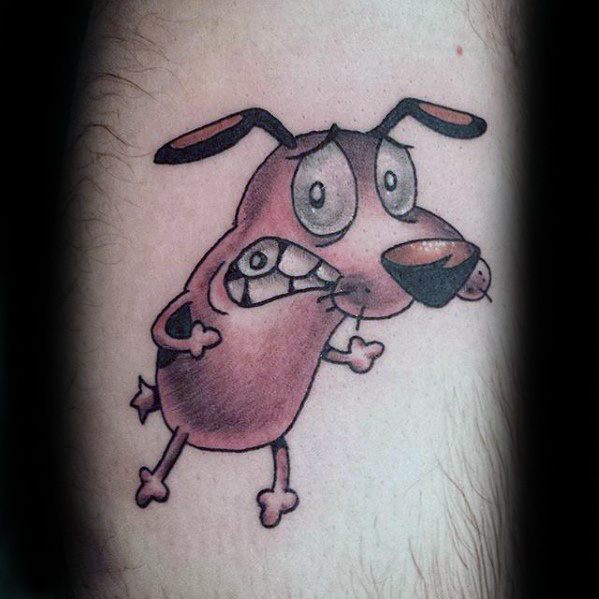 Mens Courage The Cowardly Dog Tattoo Ideas