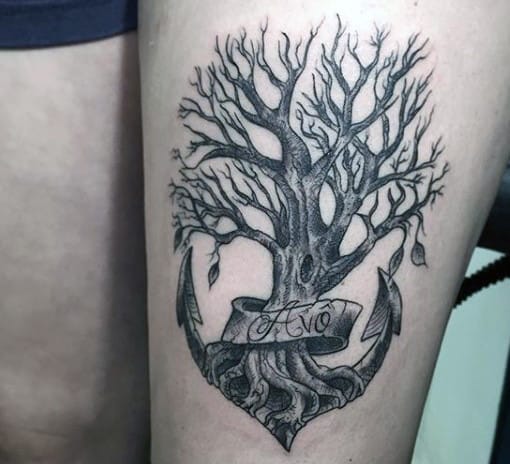 Top more than 68 anchor tree tattoo latest