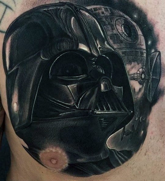 Mens Dark Darth Vader Tattoo Arms