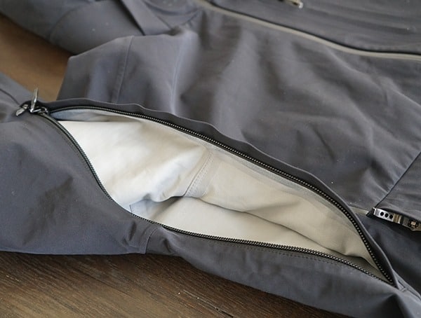 Mens Descente Octane 3l Shell Jacket Unzipped Breathable Side Vents
