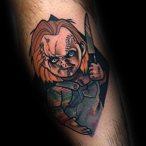 Mens Designs Chucky Tattoo