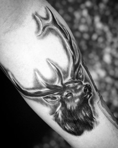 Mens Designs Elk Tattoo