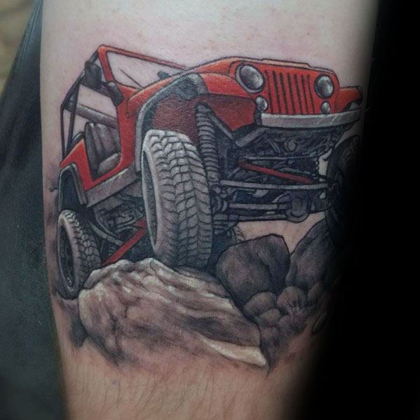 Mens Designs Jeep Tattoo