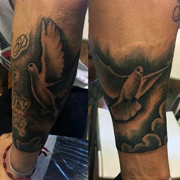 50 Dove Tattoos For Men - Soaring Designs With Harmony