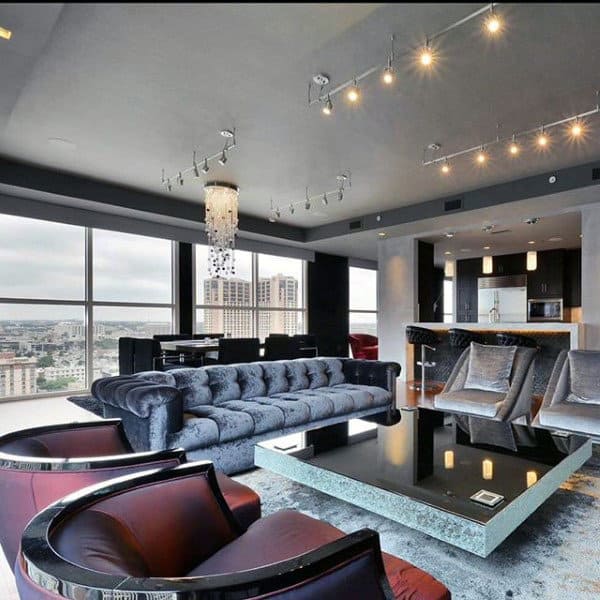 Mens Elegant Bachelor Pad Living Room Designs