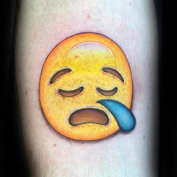 30 Emoji Tattoo Designs For Men - Emoticon Ink Ideas 100 Emoji Tattoo.