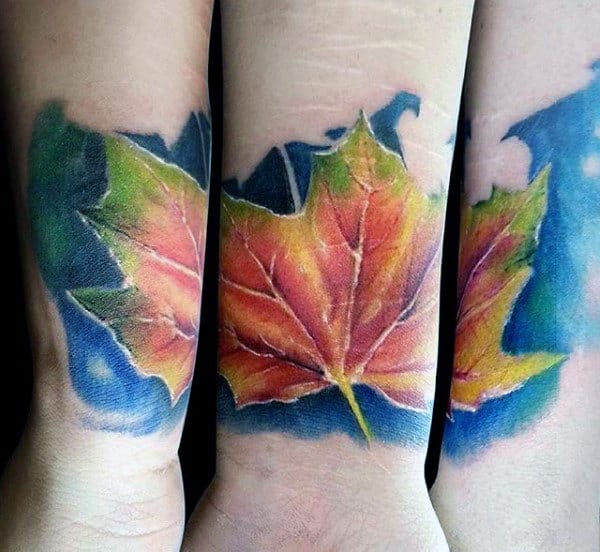 30 Leaf Tattoos That Look Great on Any Piece of Skin  100 Tattoos