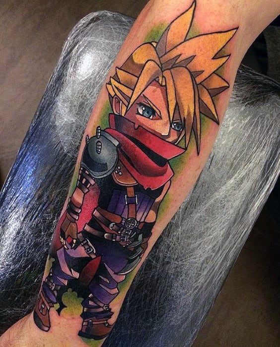 Tattoo Project  Cloud Strife is the main protagonist in Final Fantasy  VII For tattoo and bodypiercing appointment please contact us at  09159409868 or visit our shop located at 135 2A Cortes
