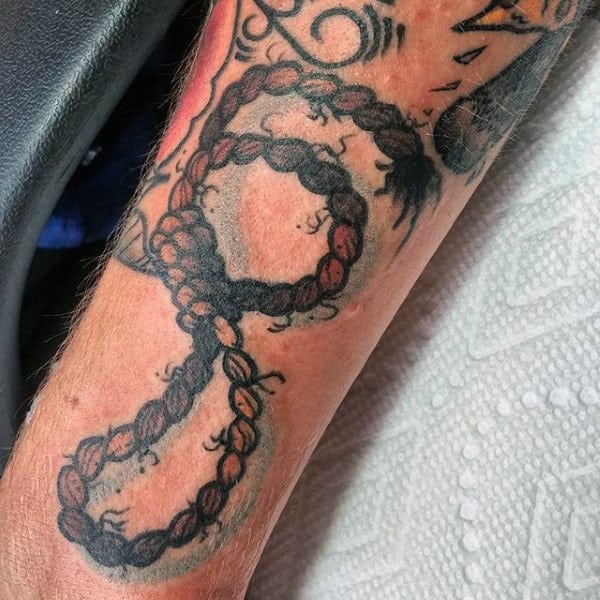 Mens Forearms Rope Tattoo