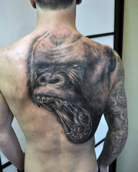 Gorilla skull tattoo  Skull tattoo Tattoos Skull