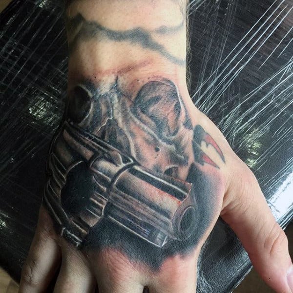 Hand Gun Tattoo by KassiHinken on DeviantArt
