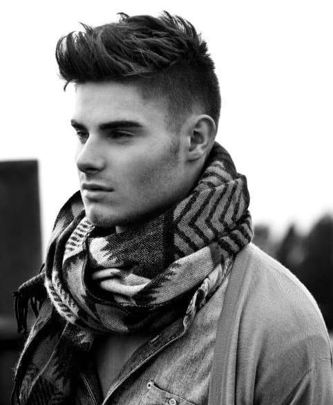Men's Haircut Shaved Sides Long Top