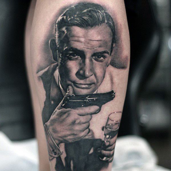 A tattoo that James Bond fans might appreciate  rJamesBond