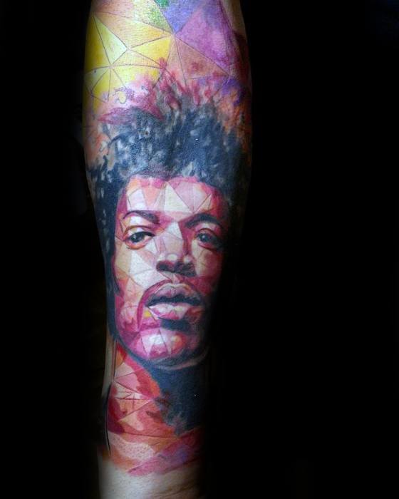 Mens Jimi Hendrix Tattoo Design Ideas
