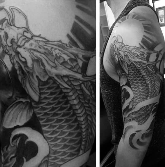 Top 47 Koi Dragon Tattoo Ideas [2021 Inspiration Guide]