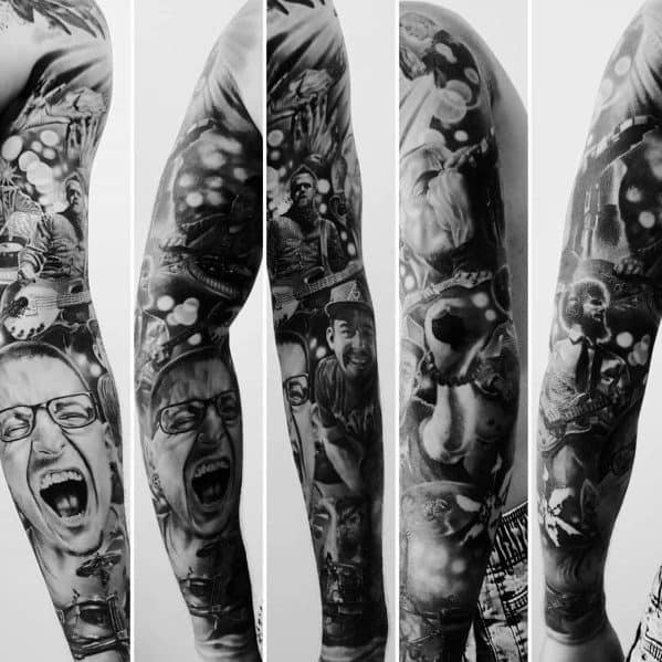 Mens Linkin Park Tattoos