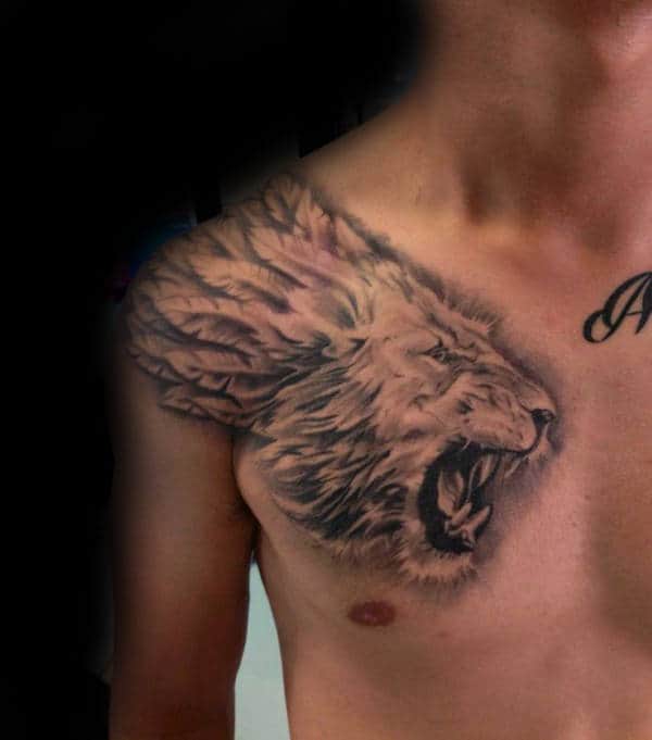 85 Good Looking Lion Tattoos For Chest