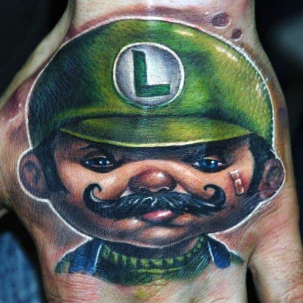 Mens Luigi Tattoo Designs