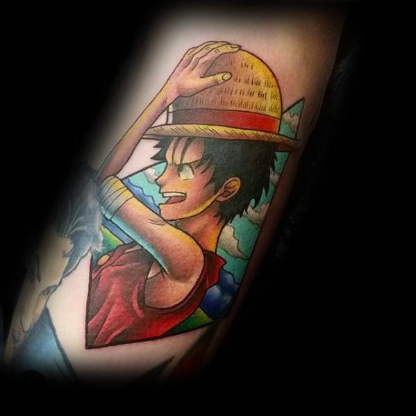 Mens Manly Anime Tattoo Designs Arm