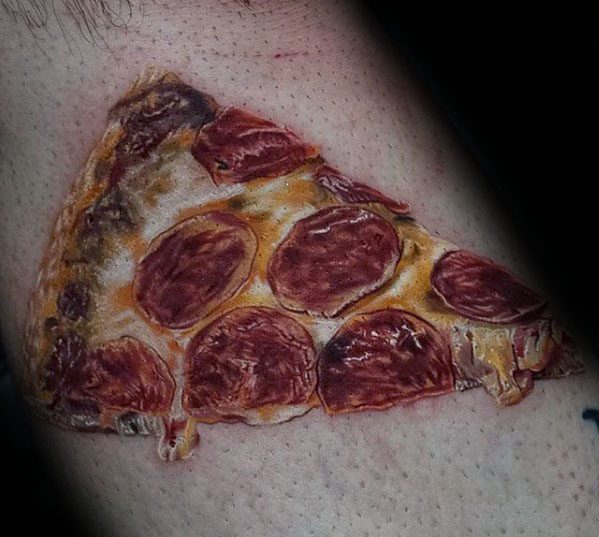 60 Pizza Tattoo Designs For Men Sliced Ink Ideas