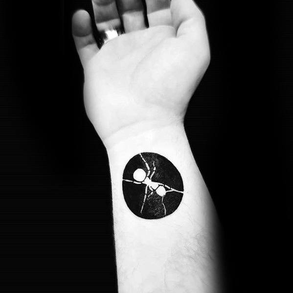 Mens Negative Space Wrist Cool Ant Tattoo Ideas