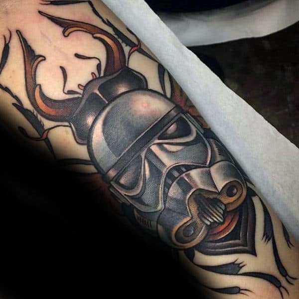 Mens Neo Traditional Stormtrooper Tattoos