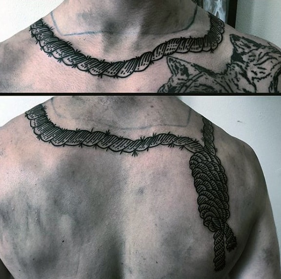 50 Noose Tattoo Designs For Men - Hangman's Knot Ink Ideas